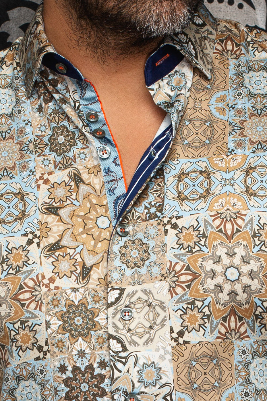 Chemise manches longues pour homme par Au Noir | CLOVIS Beige Clair | Machemise.ca, inventaire complet de la marque Au Noir