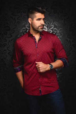 Chemise manches longues en Knit pour homme par Au Noir | CLYDE Bordeaux | Machemise, inventaire complet de la marque Au Noir