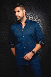 Chemise manches longues en Knit pour homme par Au Noir | CLYDE Marine Tabac | Machemise, inventaire complet de la marque Au Noir