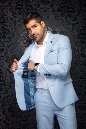 Veston pour homme par Au Noir | CODY Bleu Pâle | Machemise.ca, inventaire complet de la marque Au Noir