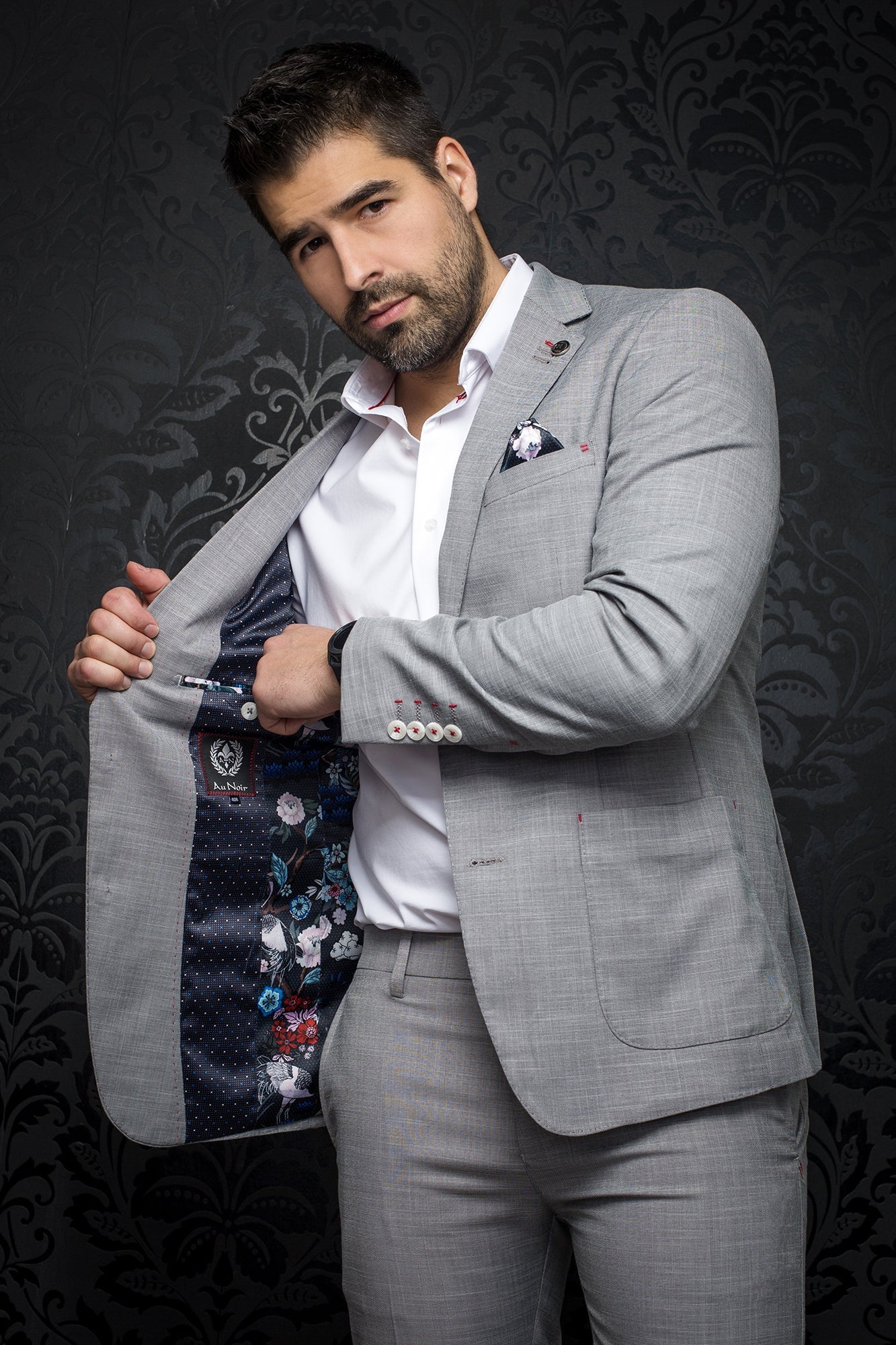 Blazer for men by Au Noir | CRAIG Medium Grey | Menshirt.com, complete inventory of the Au Noir brand