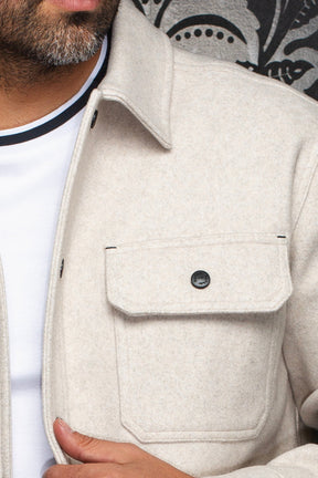 Surchemise pour homme par Au Noir | DANALI Beige Clair | Machemise.ca, inventaire complet de la marque Au Noir