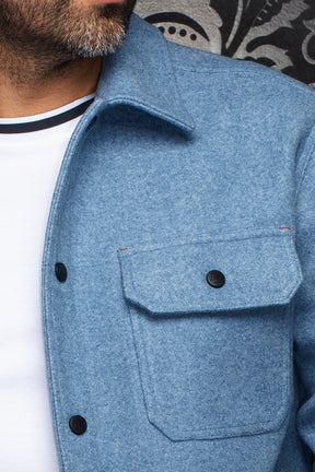 Surchemise pour homme par Au Noir | DANALI Bleu Clair | Machemise.ca, inventaire complet de la marque Au Noir