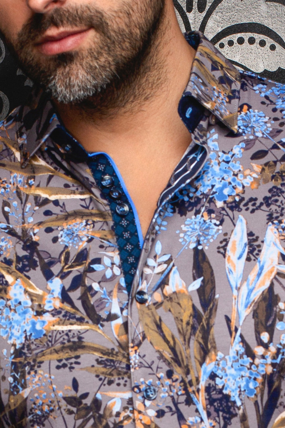 Chemise manches longues en Knit pour homme par Au Noir | DEVEREAUX Gris | Machemise.ca, inventaire complet de la marque Au Noir