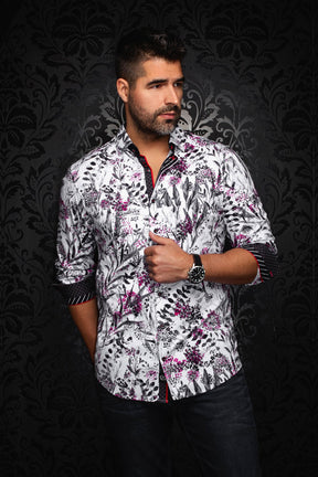 Chemise manches longues en Knit pour homme par Au Noir | DEVEREAUX Blanc | Machemise, inventaire complet de la marque Au Noir