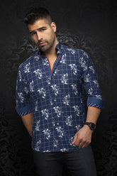 Chemise manches longues pour homme par Au Noir | DISTEFANO Marine | Machemise, inventaire complet de la marque Au Noir