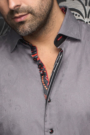 Chemise manches longues pour homme par Au Noir | DOMINION Anthracite | Machemise, inventaire complet de la marque Au Noir