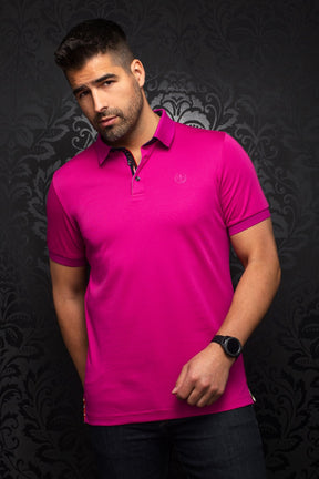 Polo pour homme par Au Noir | EAGLE Fuchsia | Machemise.ca, inventaire complet de la marque Au Noir