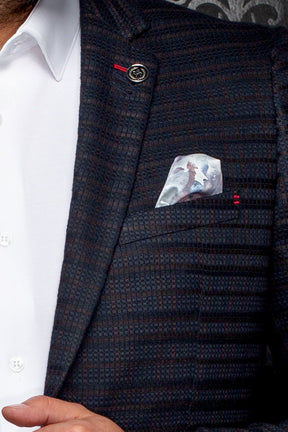 Veston pour homme par Au Noir | ELBA Marine Marron | Machemise.ca, inventaire complet de la marque Au Noir