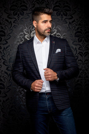 Veston pour homme par Au Noir | ELBA Marine Marron | Machemise.ca, inventaire complet de la marque Au Noir