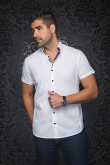 Chemise manches courtes pour homme par Au Noir | FAJARDO(SS) Blanc | Machemise, inventaire complet de la marque Au Noir