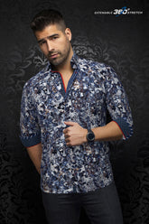 Chemise manches longues en Knit pour homme par Au Noir | FERRARA Marine | Machemise, inventaire complet de la marque Au Noir