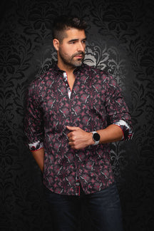 Chemise manches longues pour homme par Au Noir | GALLOWAY Bourgogne | Machemise.ca, inventaire complet de la marque Au Noir