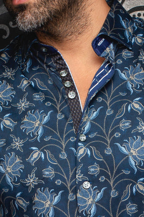 Chemise manches longues pour homme par Au Noir | HARRINGTON Marine | Machemise, inventaire complet de la marque Au Noir