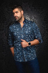 Chemise manches longues pour homme par Au Noir | HARRINGTON Marine | Machemise, inventaire complet de la marque Au Noir