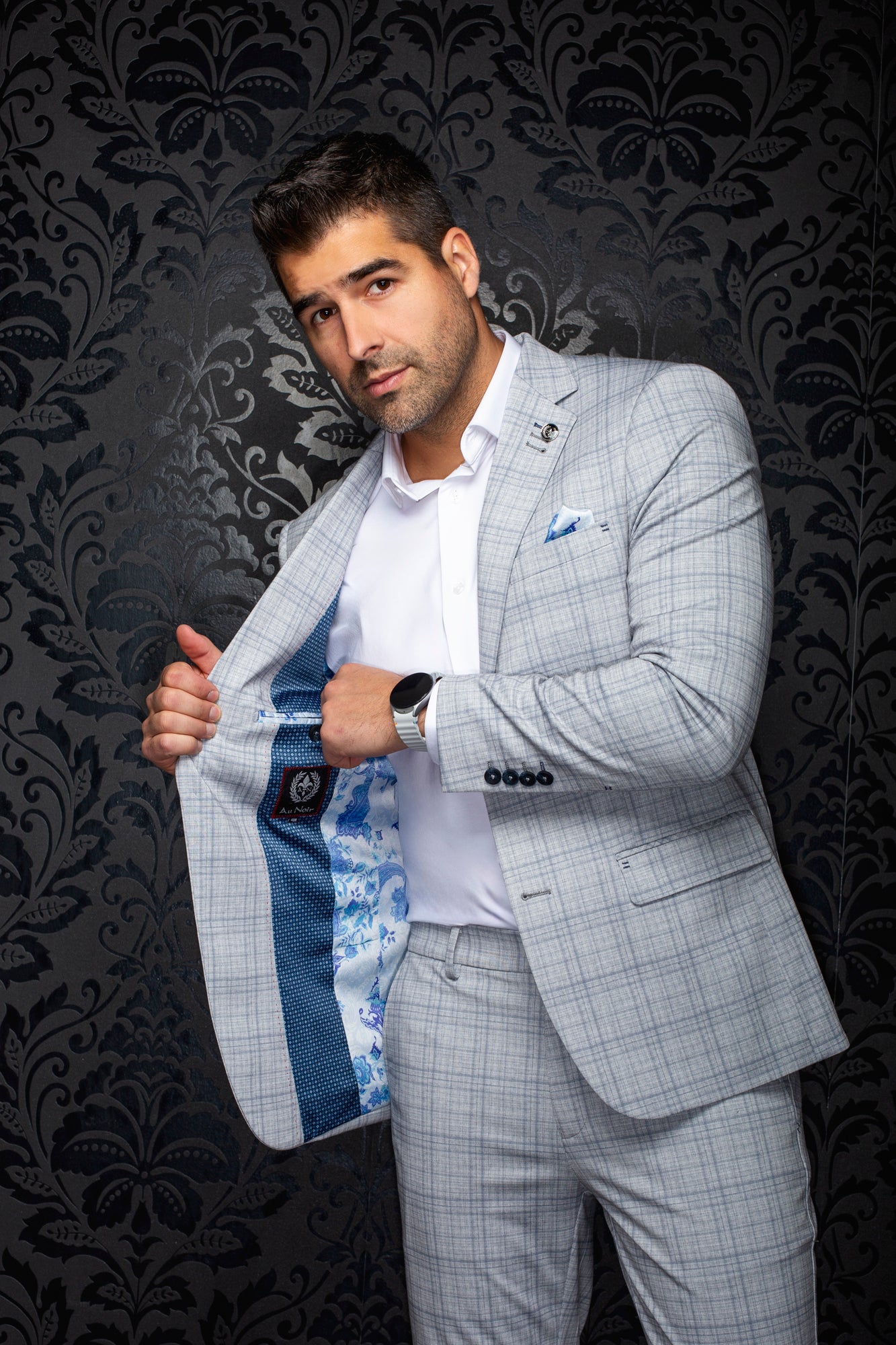 Veston pour homme par Au Noir | HAZE Gris | Machemise.ca, inventaire complet de la marque Au Noir