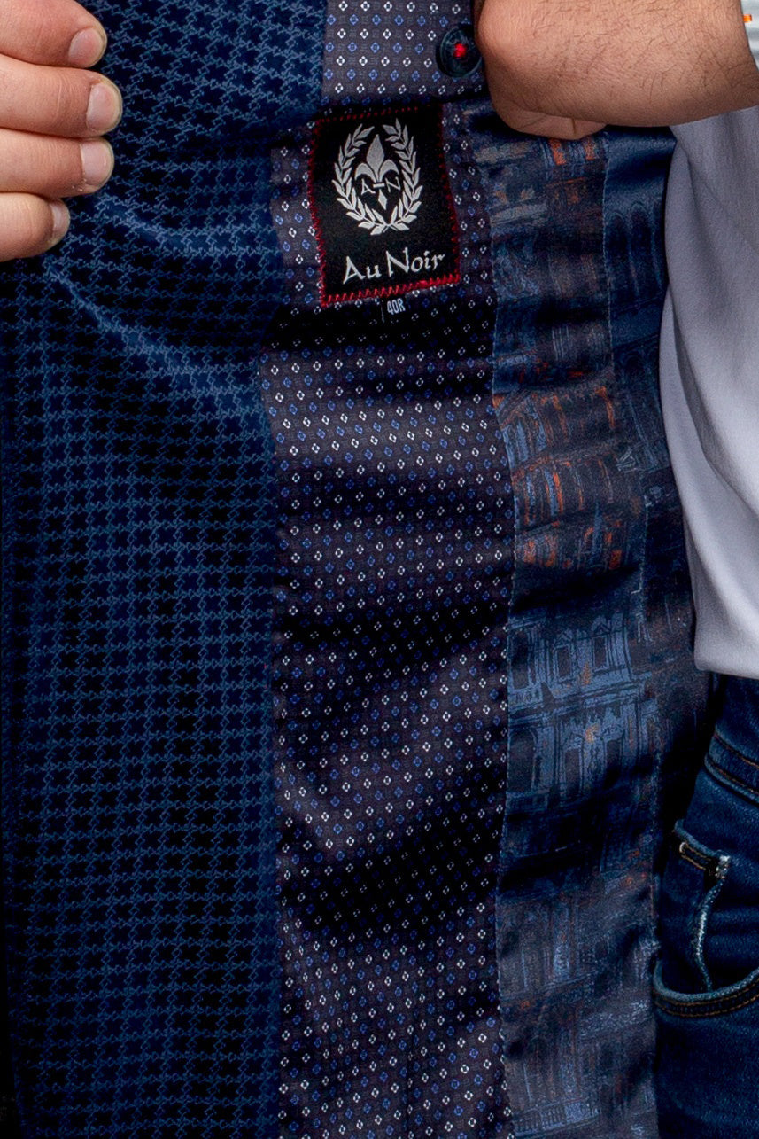 Veston pour homme par Au Noir | HEMSWORTH Marine | Machemise.ca, inventaire complet de la marque Au Noir