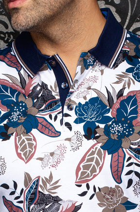 Polo pour homme par Au Noir | HIVA Blanc Kaki | Machemise.ca, inventaire complet de la marque Au Noir