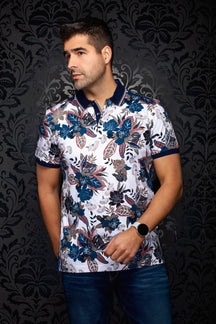 Polo pour homme par Au Noir | HIVA Blanc Kaki | Machemise.ca, inventaire complet de la marque Au Noir