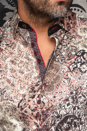 Long sleeve shirt for men by Au Noir | INDORE Stone | Menshirt, complete inventory of the Au Noir brand
