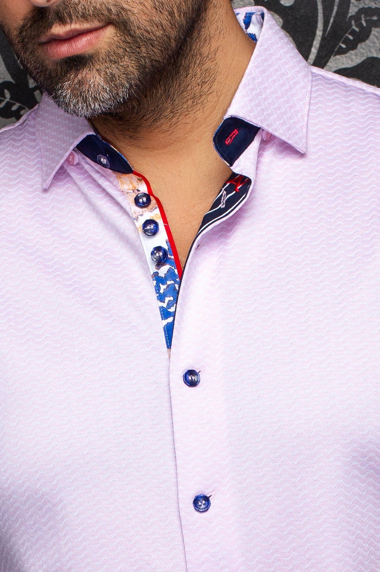 Chemise manches longues en Knit extensible pour homme par Au Noir | IRONBARK Rose Pâle | Machemise.ca, inventaire complet de la marque Au Noir