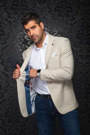 Veston pour homme par Au Noir | JACE Beige | Machemise.ca, inventaire complet de la marque Au Noir