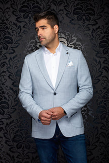 Veston pour homme par Au Noir | JACE Bleu Pâle | Machemise.ca, inventaire complet de la marque Au Noir