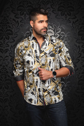 Chemise manches longues pour homme par Au Noir | JETFIRE Noir Or | Machemise.ca, inventaire complet de la marque Au Noir