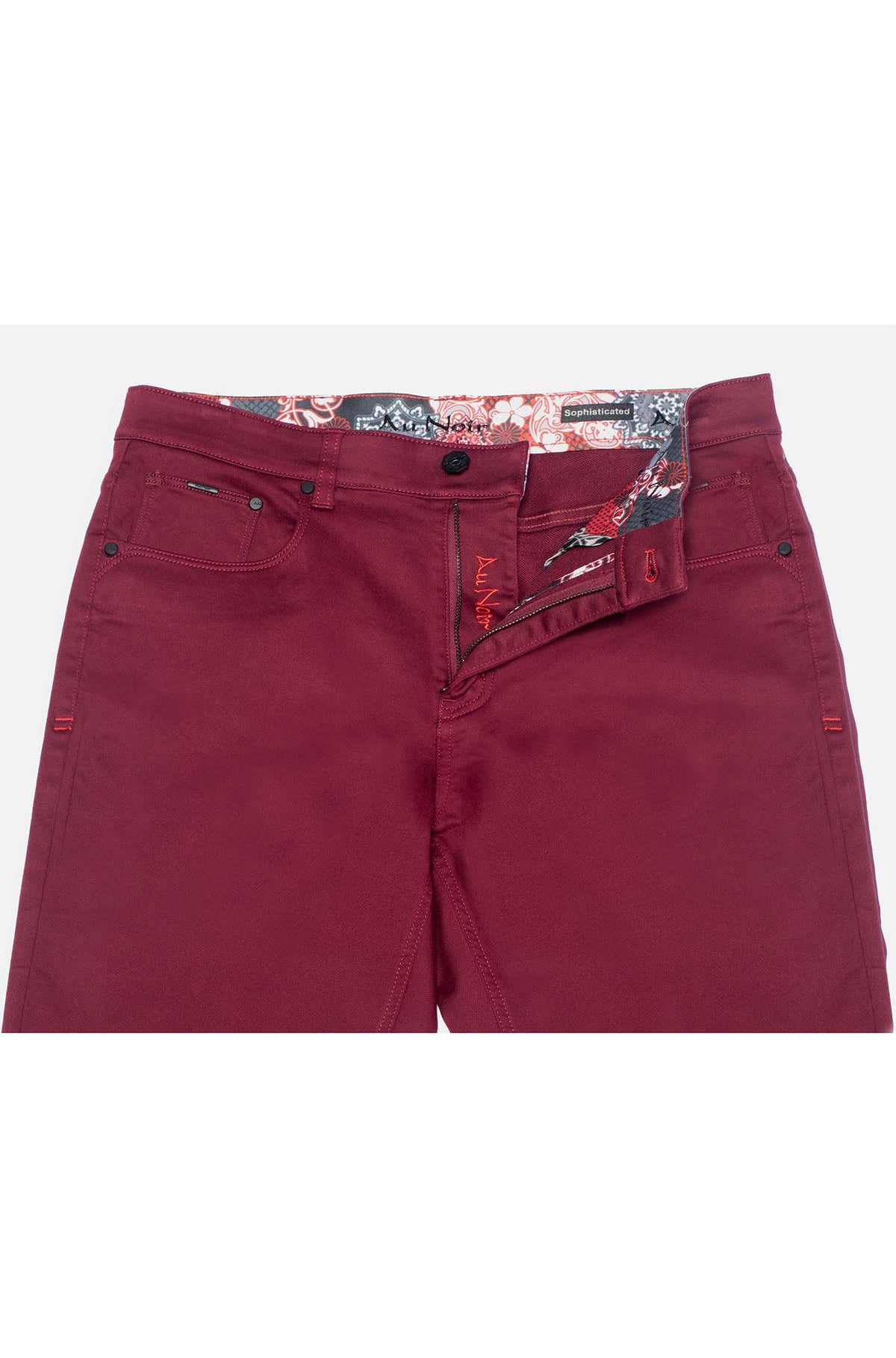 Jeans for men by Au Noir | JOHNNY-SKC Burgundy | Menshirt, complete inventory of the Au Noir brand