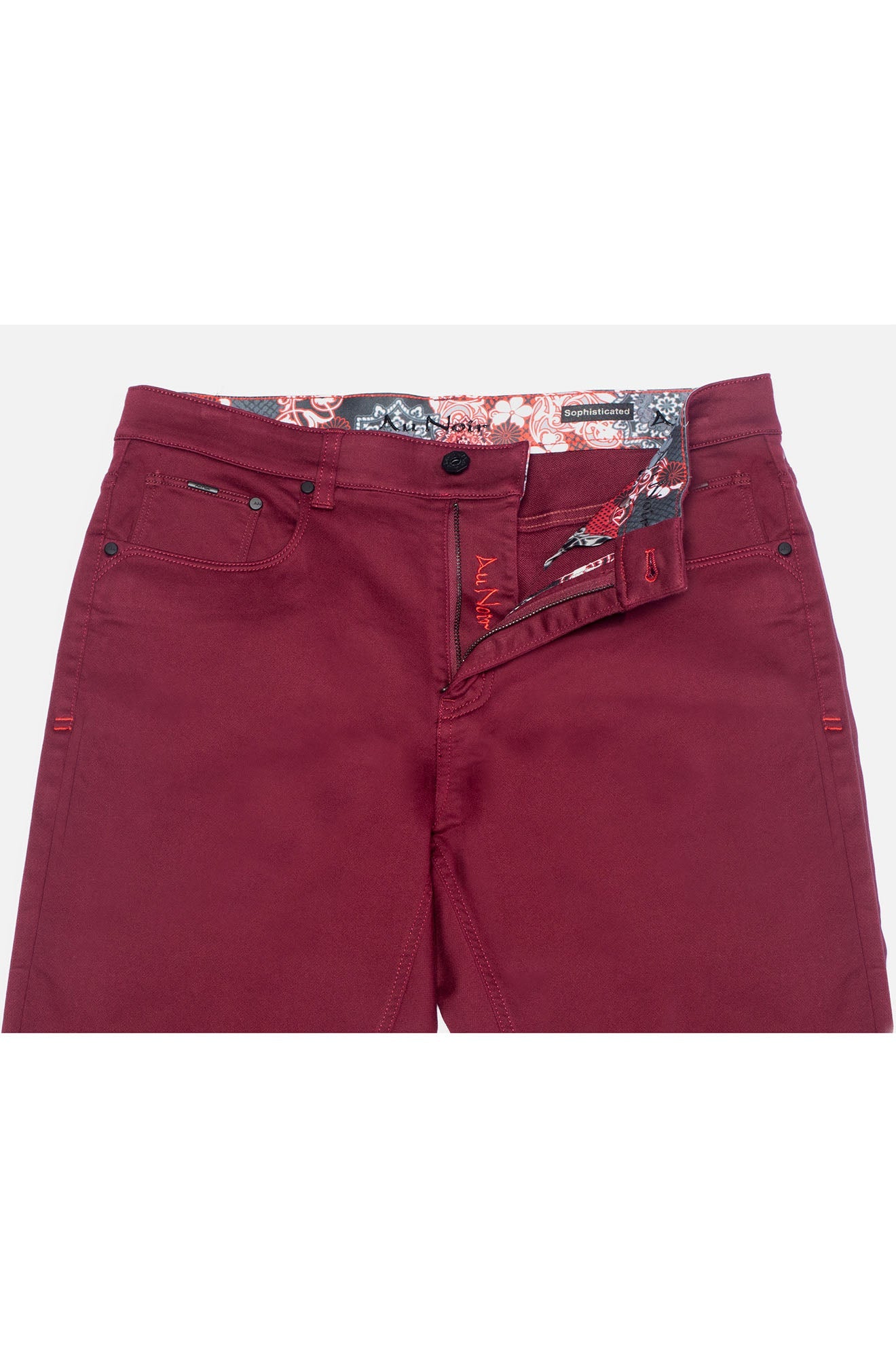 Jeans for men by Au Noir | JOHNNY-SKC Burgundy | Menshirt, complete inventory of the Au Noir brand