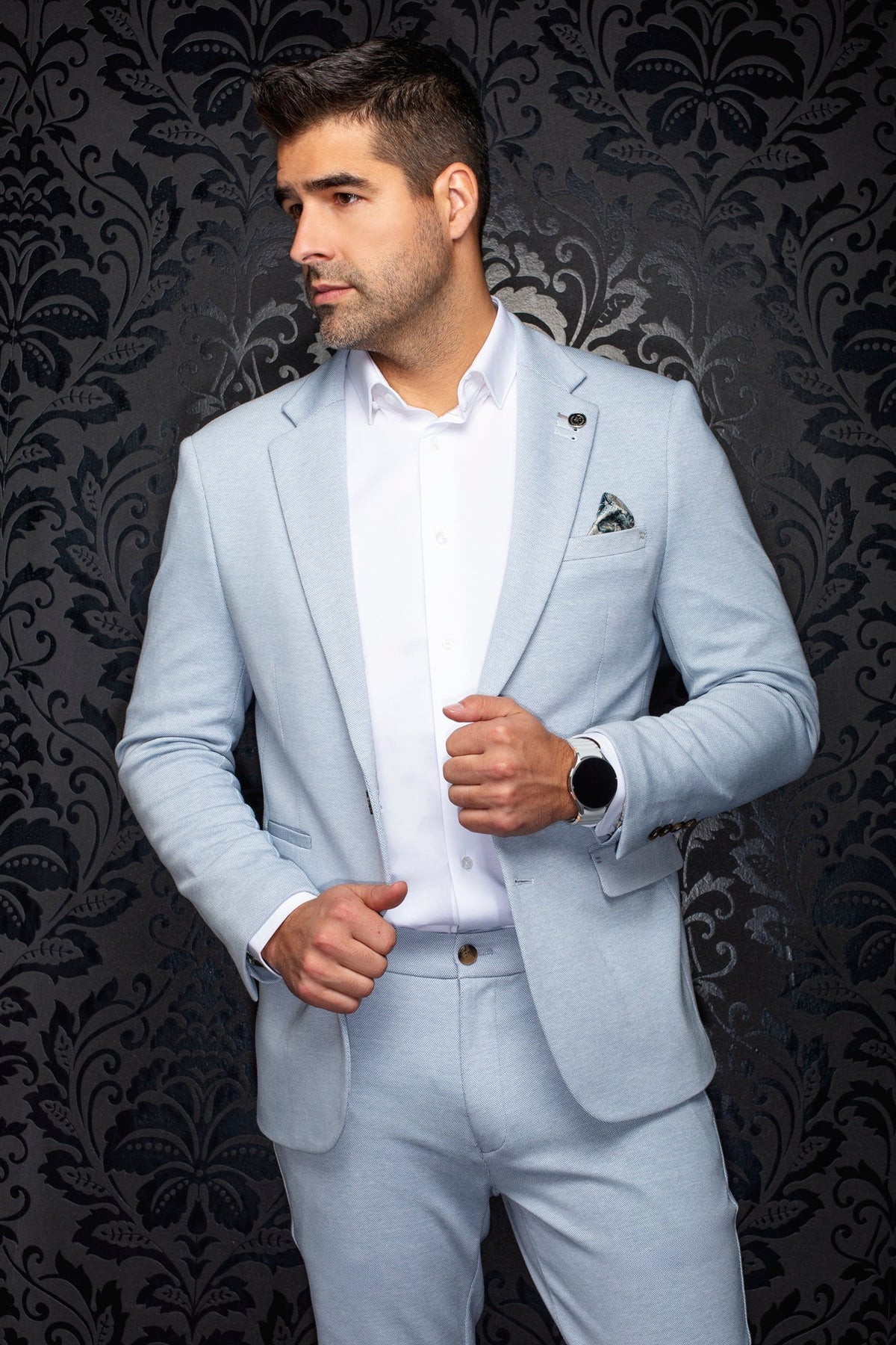 Veston pour homme par Au Noir | KAEL Bleu | Machemise.ca, inventaire complet de la marque Au Noir