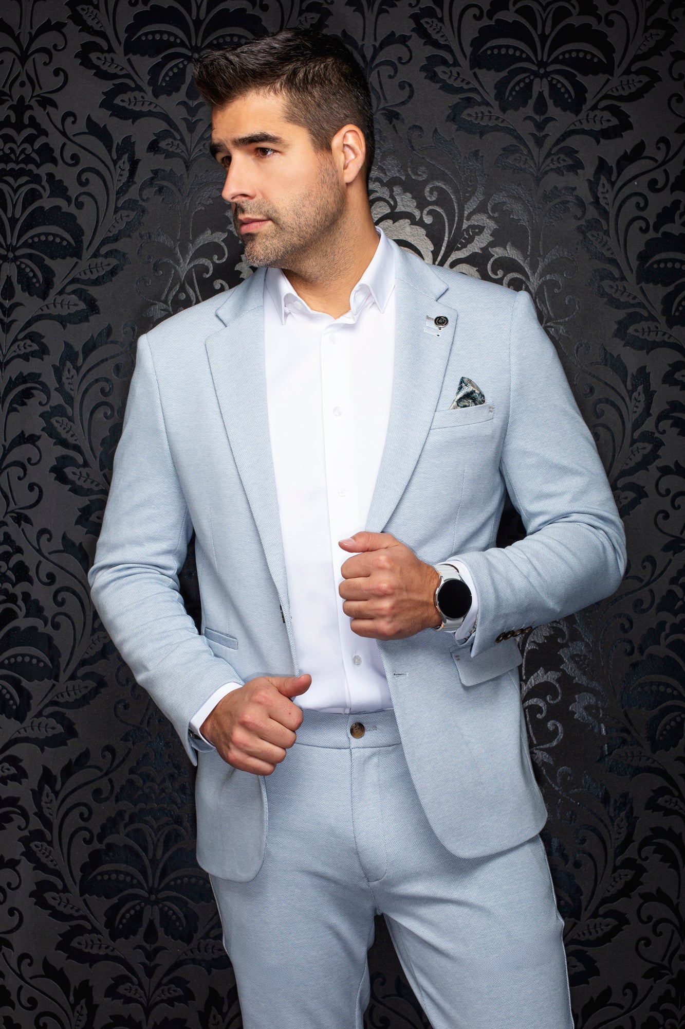 Veston pour homme par Au Noir | KAEL Bleu | Machemise.ca, inventaire complet de la marque Au Noir