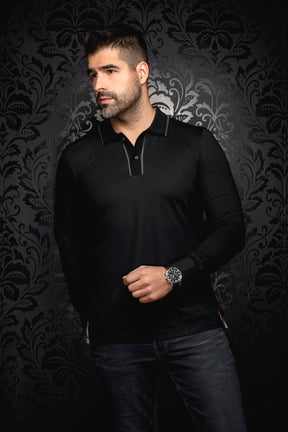 Polo manches longues pour homme par Au Noir | KANT Noir | Machemise.ca, inventaire complet de la marque Au Noir