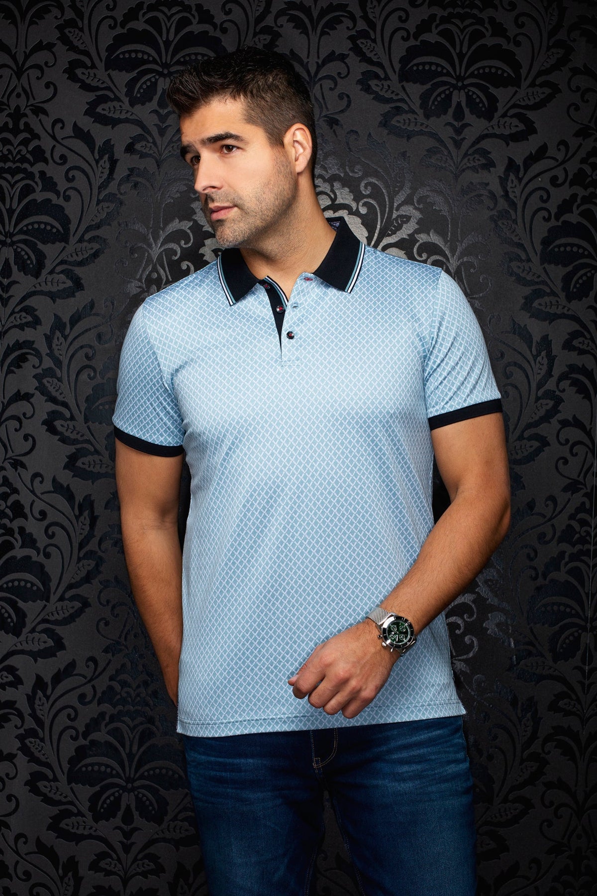 Polo pour homme par Au Noir | KAROO Récif | Machemise.ca, inventaire complet de la marque Au Noir