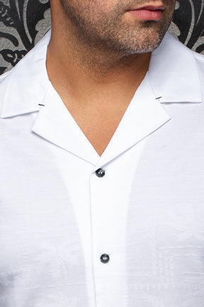 Chemise Performance à col ouvert pour homme par Au Noir | MAHO T Blanc | Machemise.ca, inventaire complet de la marque Au Noir