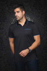 Polo pour homme par Au Noir | MAYBERRY Noir | Machemise, inventaire complet de la marque Au Noir