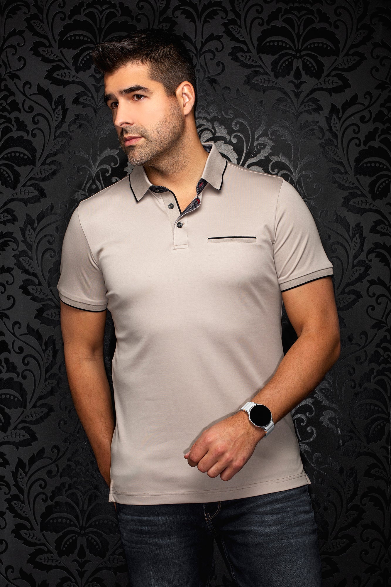 Polo pour homme par Au Noir | MERCURY Pierre | Machemise.ca, inventaire complet de la marque Au Noir