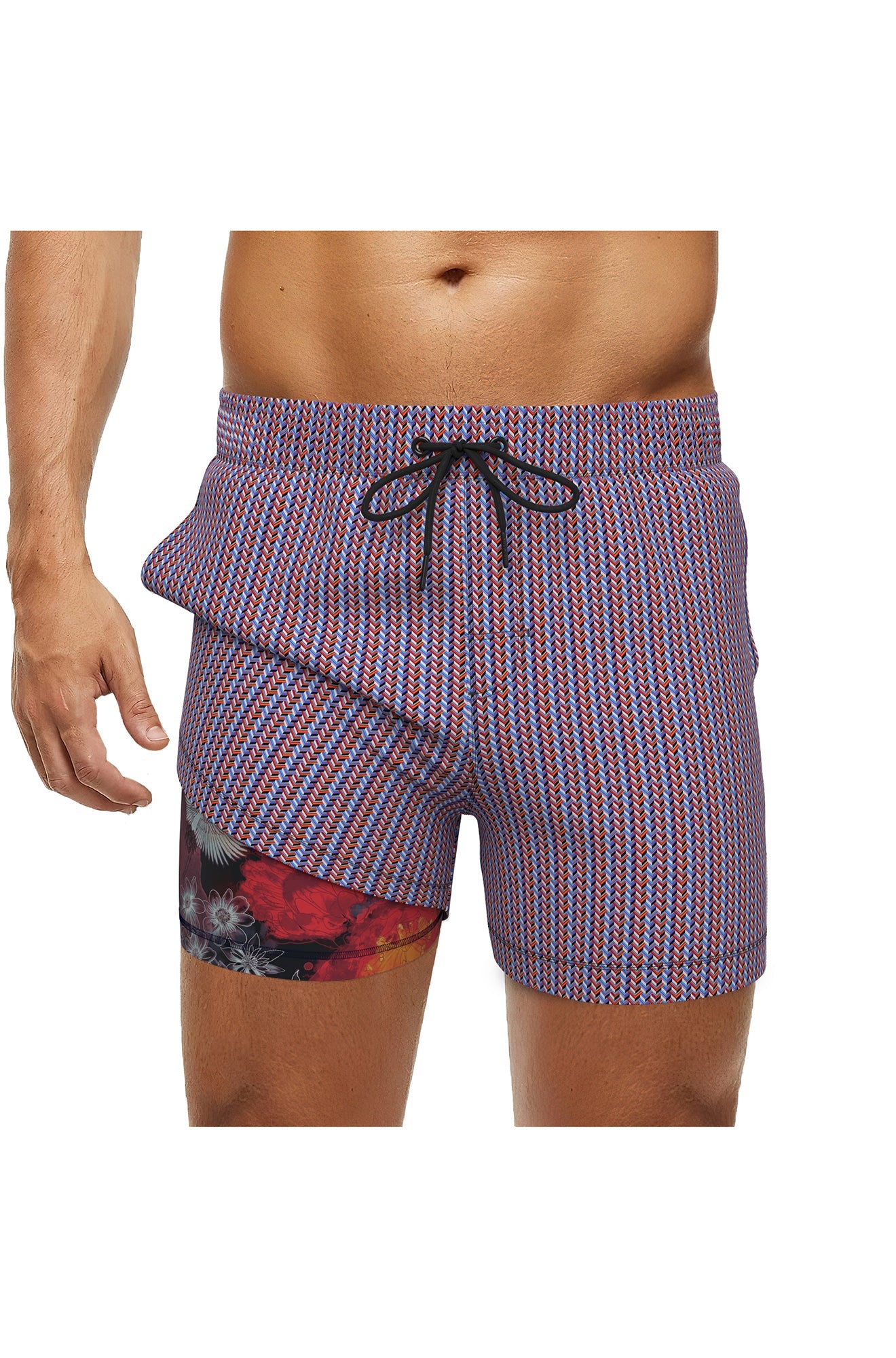 Short maillot de bain pour homme par Au Noir | MILLS Rouge | Machemise, inventaire complet de la marque Au Noir