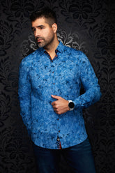 Chemise manches longues en Knit extensible pour homme par Au Noir | MIRA Denim | Machemise.ca, inventaire complet de la marque Au Noir