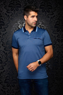 Polo pour homme par Au Noir | MOJAVE Marine | Machemise.ca, inventaire complet de la marque Au Noir