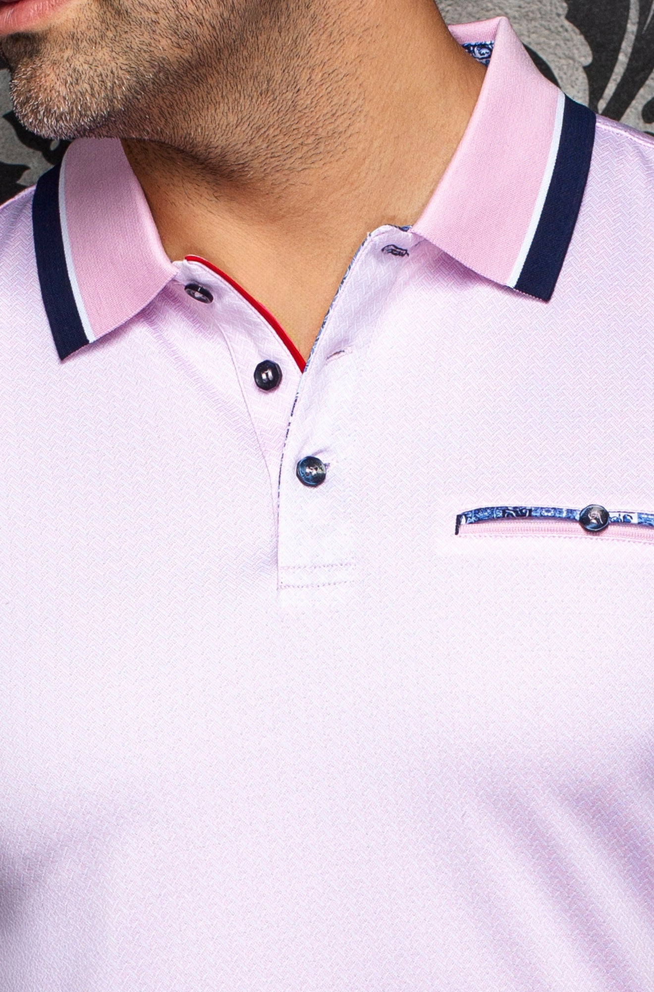 Polo pour homme par Au Noir | MOJAVE Rose Pâle | Machemise.ca, inventaire complet de la marque Au Noir