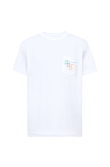 T-shirt à poche brodée pour homme par Psycho Bunny | MT0200020 Blanc | Machemise.ca, vêtements mode pour hommes