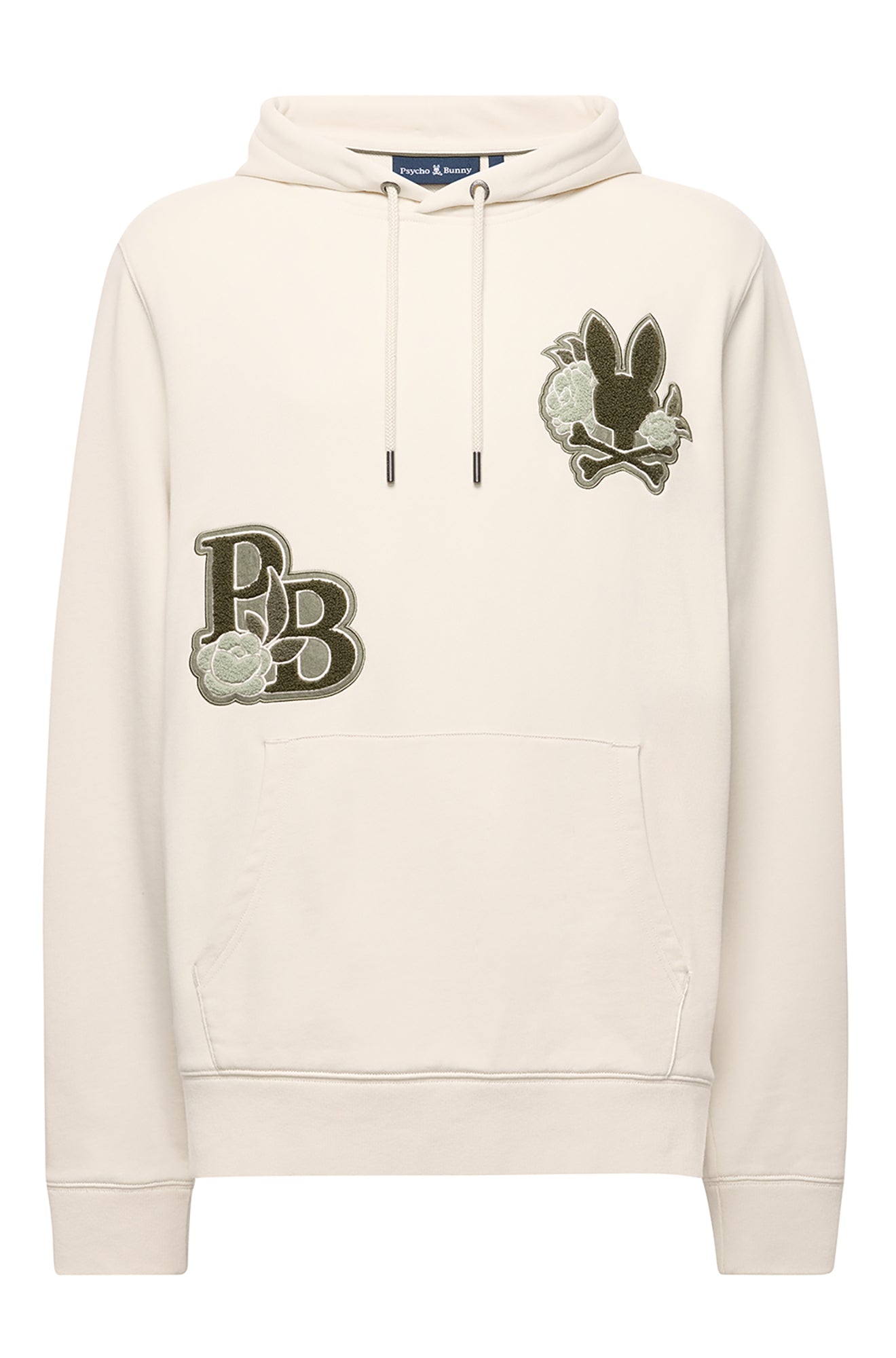 Coton ouaté pour homme par Psycho Bunny | MT0500043 Gris Bonnet Blanc | Machemise.ca, vêtements mode pour hommes