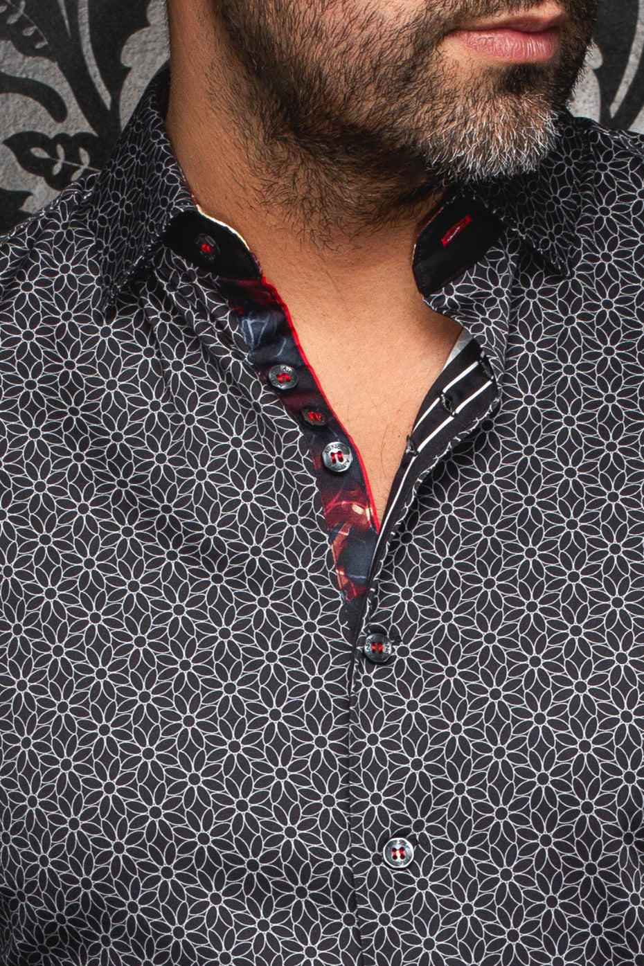 Chemise manches longues en Knit pour homme par Au Noir | NELUMBO Noir | Machemise.ca, inventaire complet de la marque Au Noir