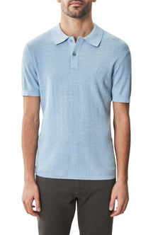 Polo à manches courtes pour homme par Robert Barakett | RB51205 Neo Bleu Poussière | Machemise.ca, vêtements mode pour hommes