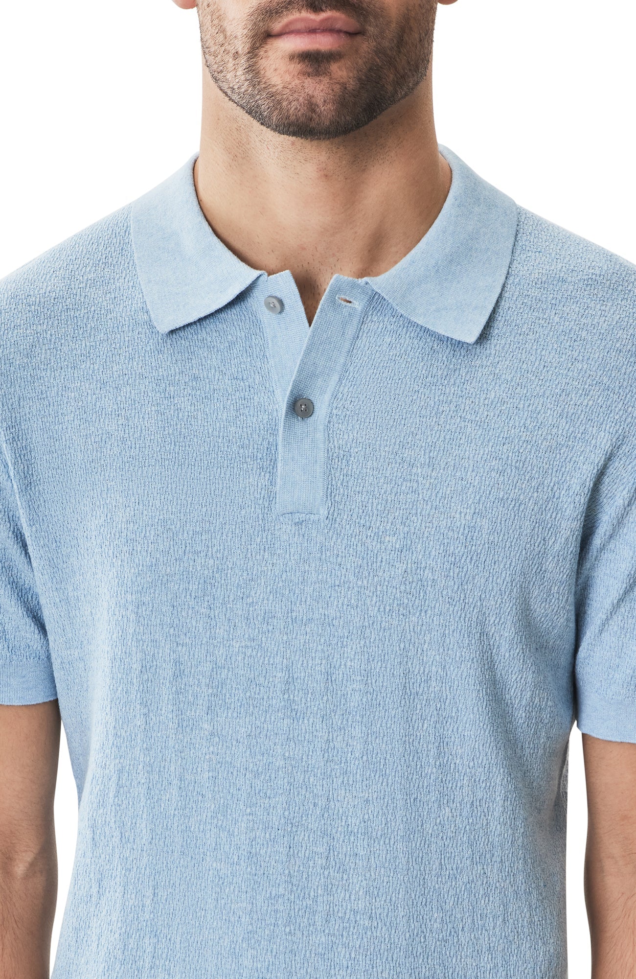 Polo à manches courtes pour homme par Robert Barakett | RB51205 Neo Bleu Poussière | Machemise.ca, vêtements mode pour hommes