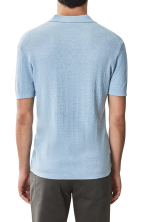 Polo à manches courtes pour homme par Robert Barakett | RB51205 Neo Bleu Poussière | Machemise.ca, vêtements mode pour hommes