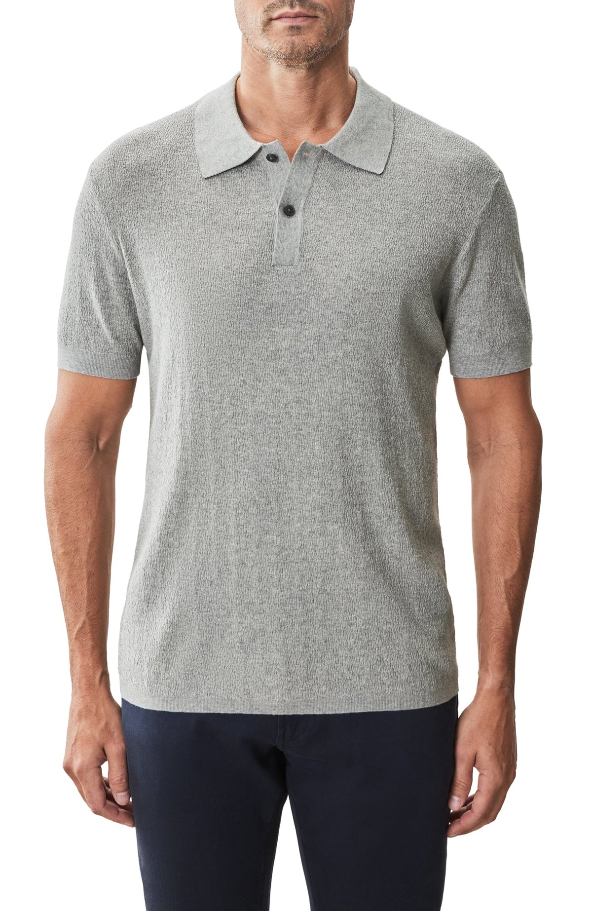 Polo à manches courtes pour homme par Robert Barakett | RB51205 Neo Gris Monument | Machemise.ca, vêtements mode pour hommes