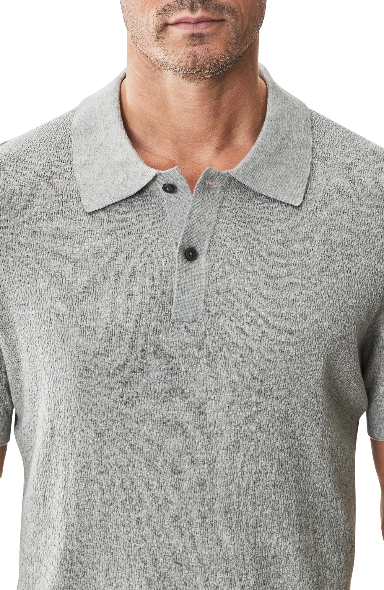 Polo à manches courtes pour homme par Robert Barakett | RB51205 Neo Gris Monument | Machemise.ca, vêtements mode pour hommes