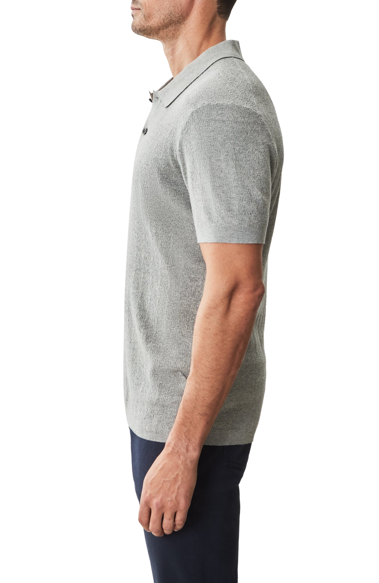 Polo à manches courtes pour homme par Robert Barakett | RB51205 Neo Gris Monument | Machemise.ca, vêtements mode pour hommes